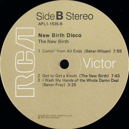 The New Birth* : The New Birth Disco (LP, Comp, Ind)