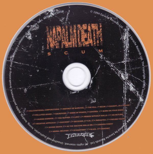 Napalm Death : Scum (CD, Album, RE, RM, Dig)