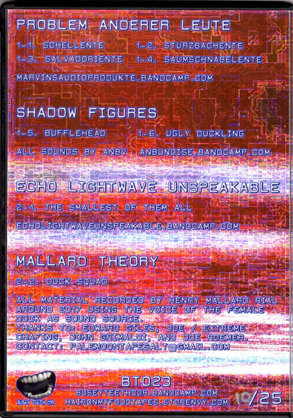 Problem Anderer Leute / Shadow Figures / Echo Lightwave Unspeakable / Mallard Theory : A 4 Way Split About Ducks (2xCDr, Ltd, Num)