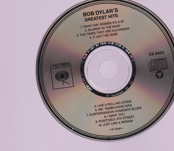 Bob Dylan : Bob Dylan's Greatest Hits (CD, Comp, RE, RP)