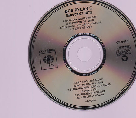 Bob Dylan : Bob Dylan's Greatest Hits (CD, Comp, RE, RP)