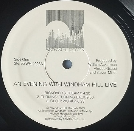 Various : An Evening With Windham Hill Live (LP, Album, RE)