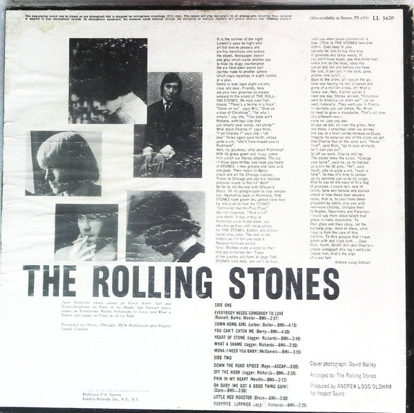 The Rolling Stones : The Rolling Stones, Now! (LP, Album, Mono, Unb)