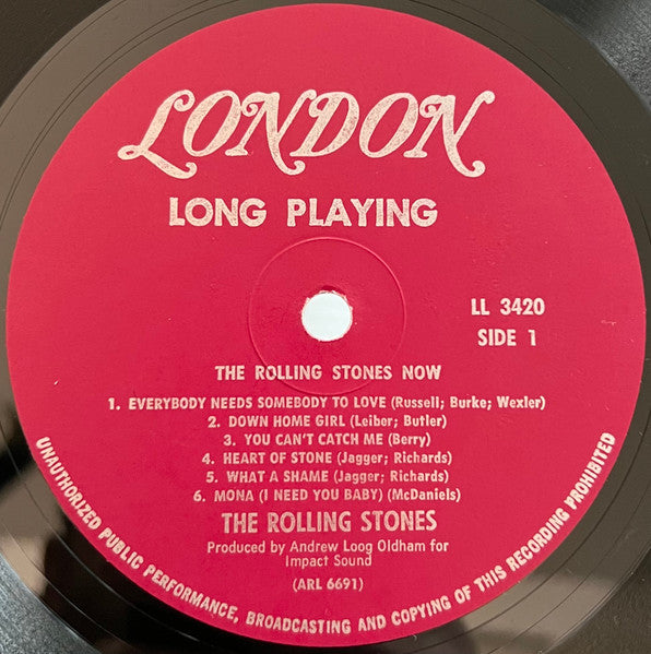The Rolling Stones : The Rolling Stones, Now! (LP, Album, Mono, Unb)