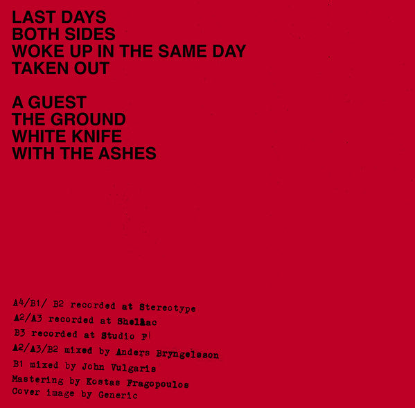Blank Veins : With The Ashes (Cass, Album)