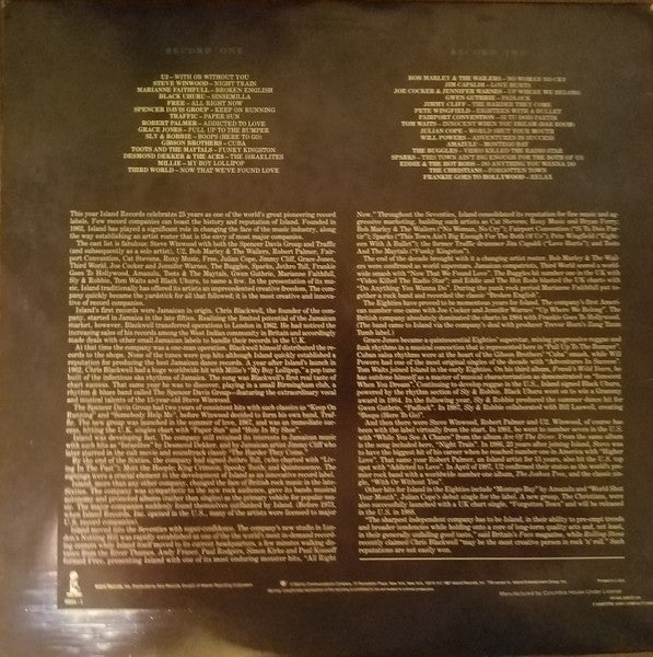 Various : The Island Story 1962 - 1987 25Th Anniversary (2xLP, Comp, Club)