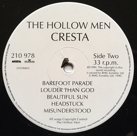 The Hollow Men : Cresta (LP, Album)