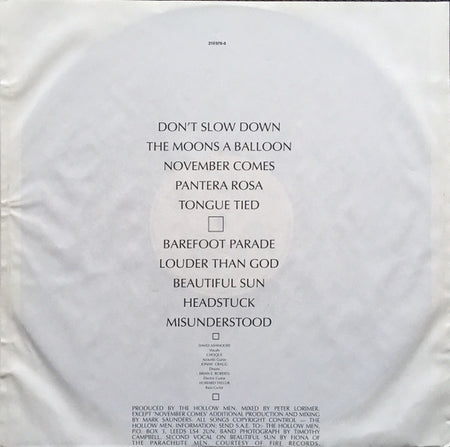 The Hollow Men : Cresta (LP, Album)