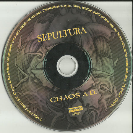 Sepultura : Chaos A.D. (CD, Album, RE)