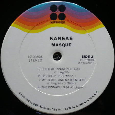 Kansas (2) : Masque (LP, Album, Ter)