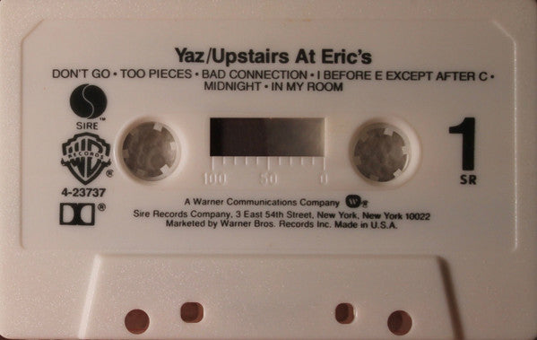 Yaz* : Upstairs At Eric's (Cass, Album, RE, SR,)