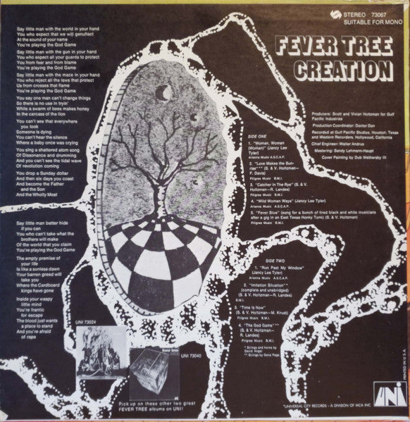 Fever Tree : Creation (LP, Album, Pin)