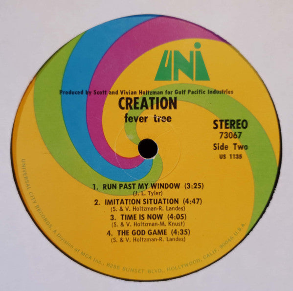 Fever Tree : Creation (LP, Album, Pin)
