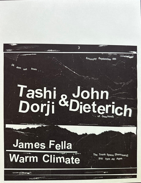 Tashi Dorji & John Dieterich : Midden (LP, Album, Ltd, Gre)