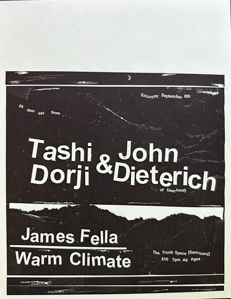 Tashi Dorji & John Dieterich : Midden (LP, Album, Ltd, Gre)