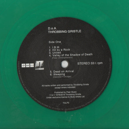 Throbbing Gristle : D.o.A. The Third And Final Report (LP, Album, Ltd, RE, Gre)