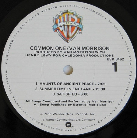 Van Morrison : Common One (LP, Album, Los)