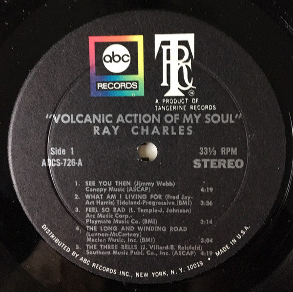 Ray Charles : Volcanic Action Of My Soul (LP, Album)