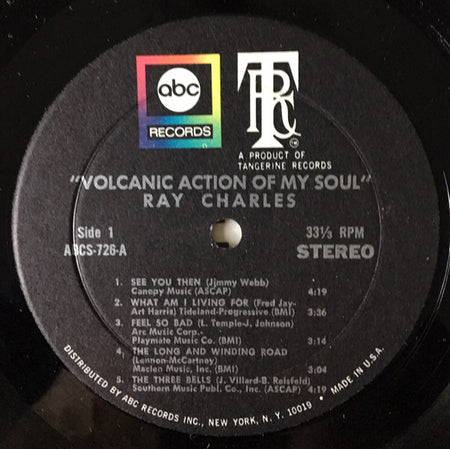 Ray Charles : Volcanic Action Of My Soul (LP, Album)