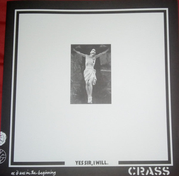 Crass : Yes Sir, I Will. (LP, Album, RE, RM)
