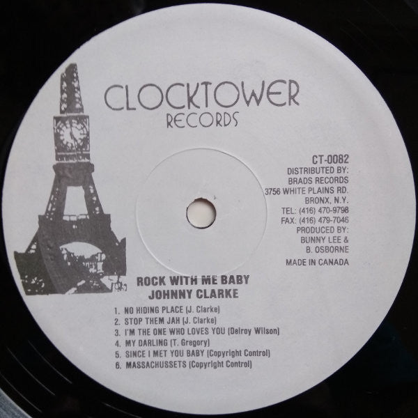 Johnny Clarke : Rock With Me Baby (LP, Album, RE)
