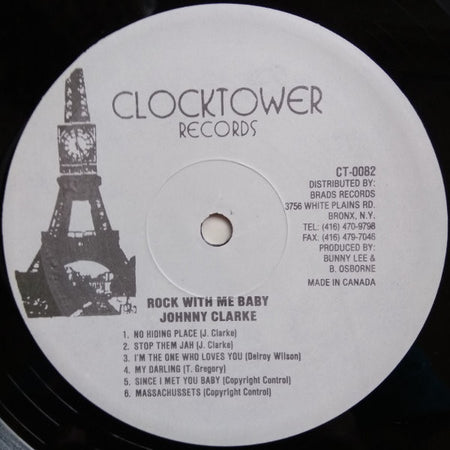 Johnny Clarke : Rock With Me Baby (LP, Album, RE)