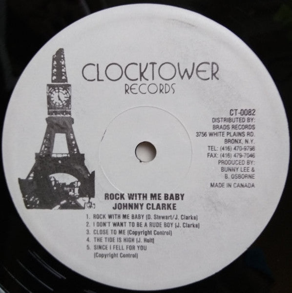 Johnny Clarke : Rock With Me Baby (LP, Album, RE)