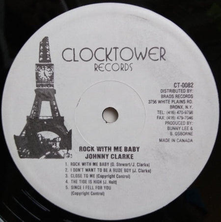Johnny Clarke : Rock With Me Baby (LP, Album, RE)