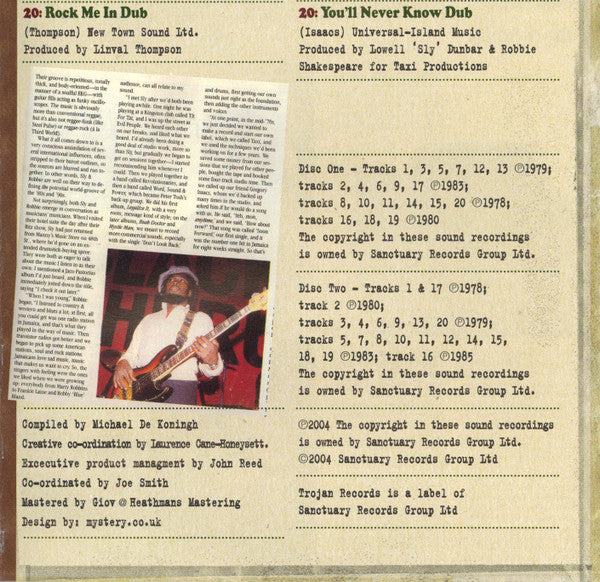 Sly & Robbie : Riddim (The Best Of Sly & Robbie In Dub 1978 To 1985) (2xCD, Comp)