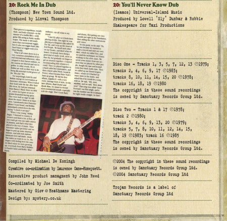 Sly & Robbie : Riddim (The Best Of Sly & Robbie In Dub 1978 To 1985) (2xCD, Comp)