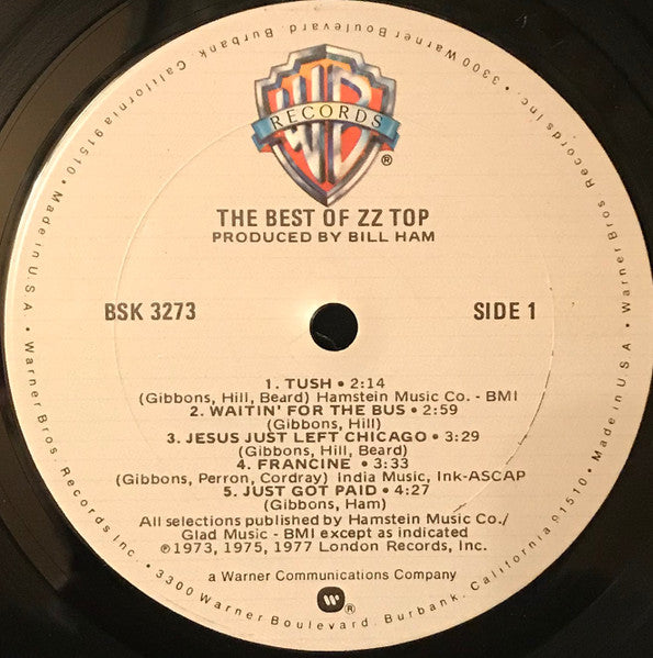ZZ Top : The Best Of ZZ Top (LP, Comp, Club, RE)