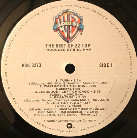 ZZ Top : The Best Of ZZ Top (LP, Comp, Club, RE)