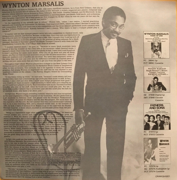 Wynton Marsalis : Think Of One (LP, Album)