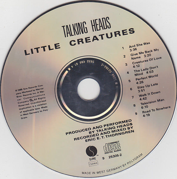 Talking Heads : Little Creatures (CD, Album)