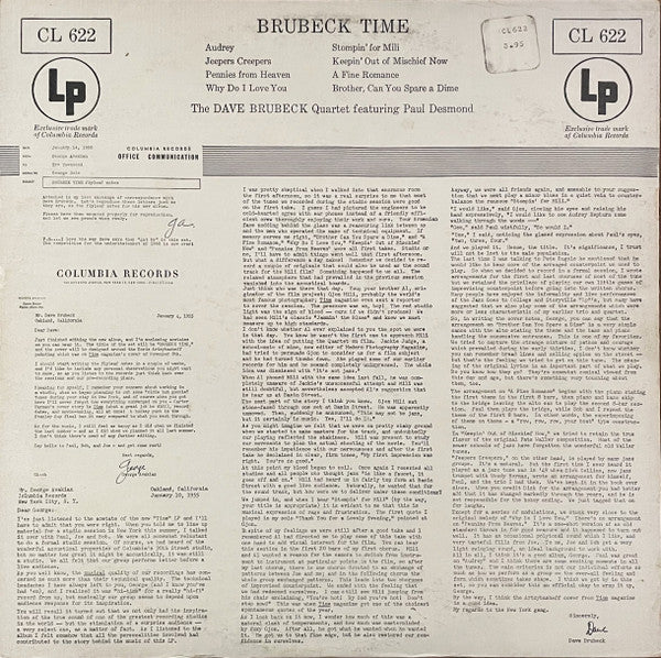 The Dave Brubeck Quartet : Brubeck Time (LP, Album, RP, Hol)