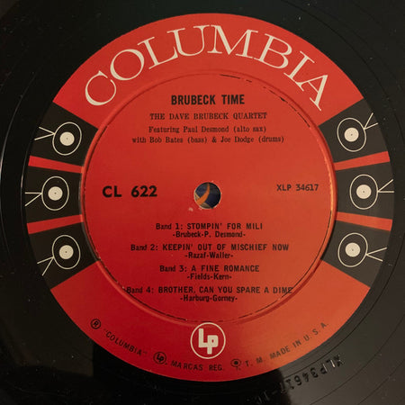 The Dave Brubeck Quartet : Brubeck Time (LP, Album, RP, Hol)