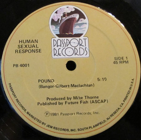 Human Sexual Response : Pound (12", EP)