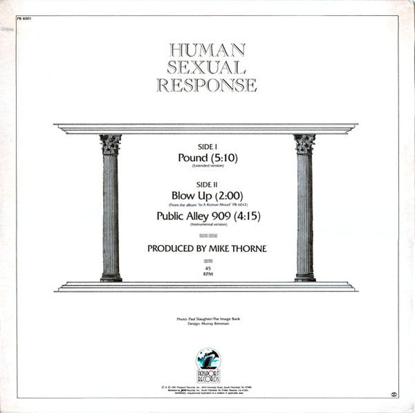 Human Sexual Response : Pound (12", EP)