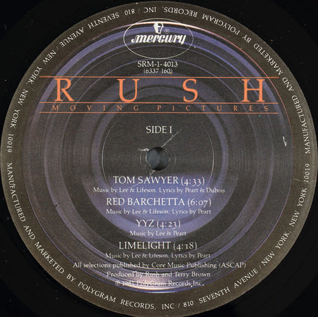 Rush : Moving Pictures (LP, Album, RE, RM, Hau)