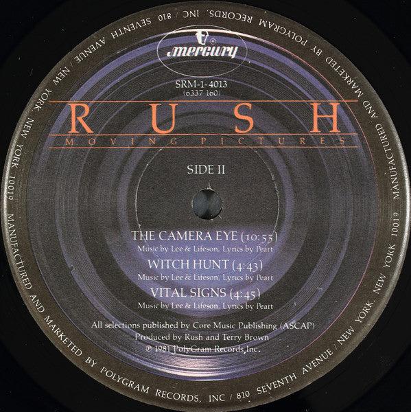 Rush : Moving Pictures (LP, Album, RE, RM, Hau)