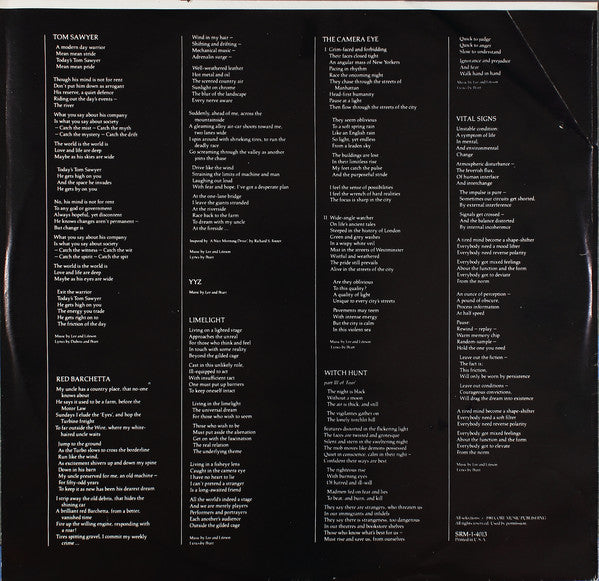 Rush : Moving Pictures (LP, Album, RE, RM, Hau)