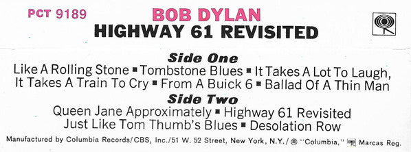 Bob Dylan : Highway 61 Revisited (Cass, Album, RE, Tra)