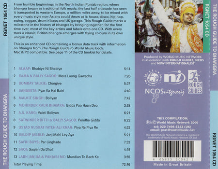 Various : The Rough Guide To Bhangra (One Way Ticket To British Asia) (CD, Comp, Enh)