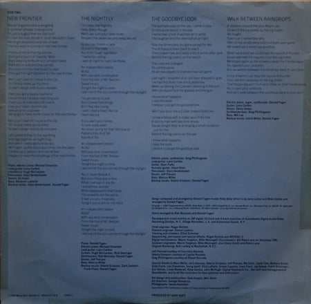 Donald Fagen : The Nightfly (LP, Album, RE)