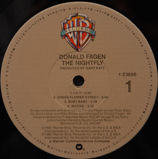Donald Fagen : The Nightfly (LP, Album, RE)