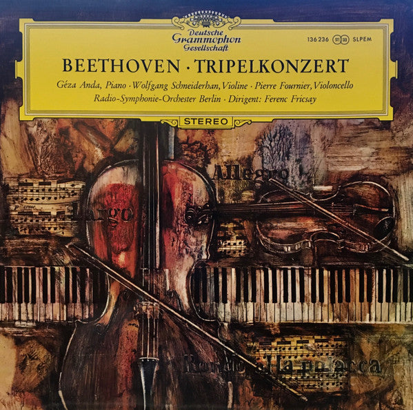Ludwig van Beethoven, Géza Anda, Wolfgang Schneiderhan, Pierre Fournier, Radio-Symphonie-Orchester Berlin, Ferenc Fricsay : Tripelkonzert (LP, RE, 180)