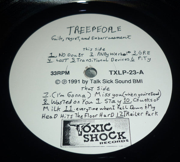 Treepeople : Guilt Regret Embarrassment (LP, Album)