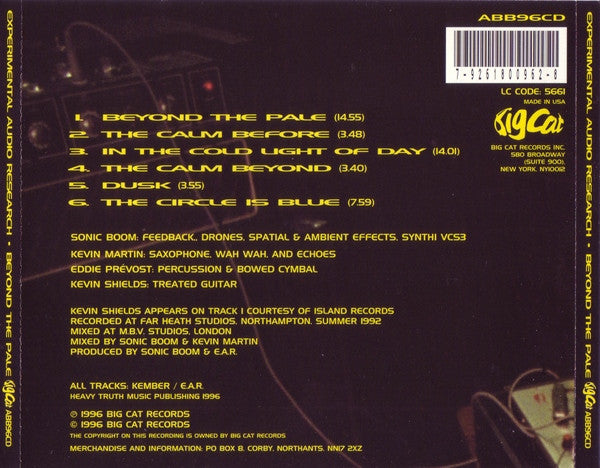 Experimental Audio Research : Beyond The Pale (CD, Album)