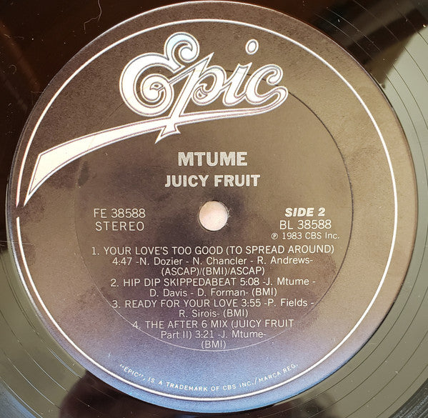Mtume : Juicy Fruit (LP, Album, Car)