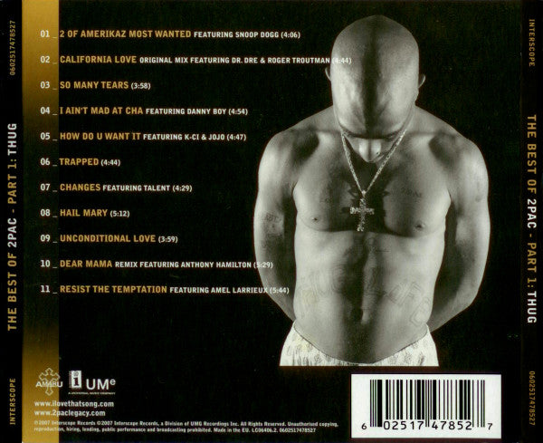 2Pac : The Best Of 2Pac - Part 1: Thug (CD, Comp, RP, Dig)